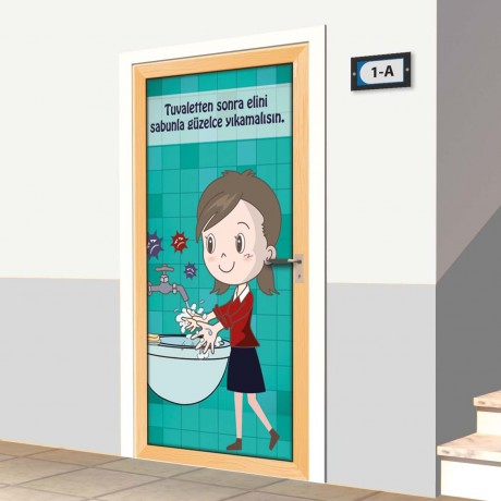 Kapı Giydirme - Kız Öğrenci WC - K1101