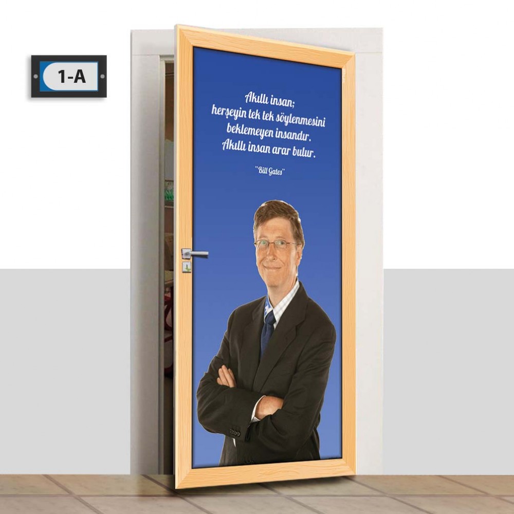 Kapı Giydirme - Bill Gates - K685