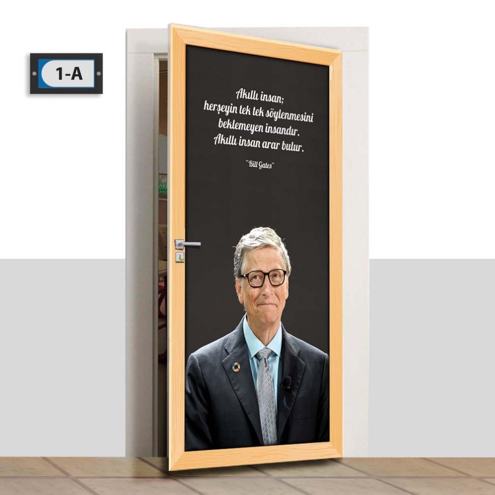 Kapı Giydirme - Bill Gates - K686