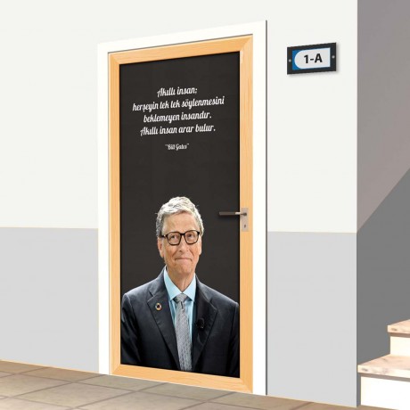 Kapı Giydirme - Bill Gates - K686