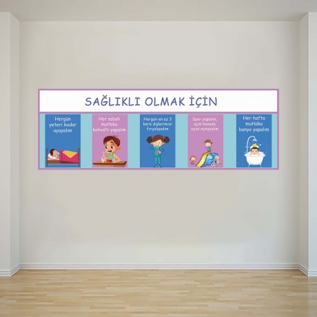 Sağlıklı Olmak - Okul Posteri - PO1011