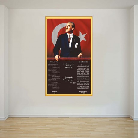 Gençliğe Hitabe ve İstiklal Marşı - Okul Posteri - PO1080