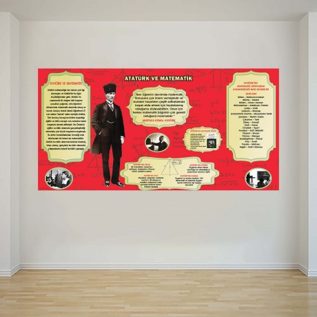 Atatürk ve Matematik - Okul Posteri - PO1094