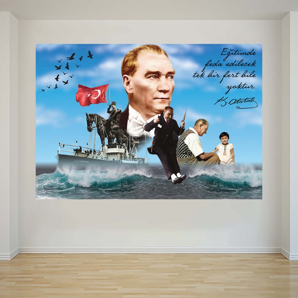 Atatürk ve Çocuk - Okul Posteri - PO1126