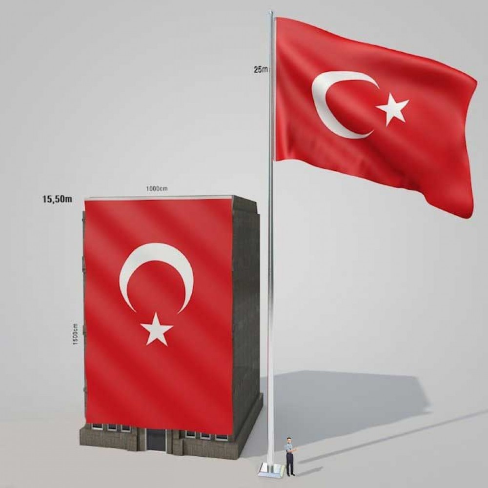 Türk Bayrağı 1000x1500 cm