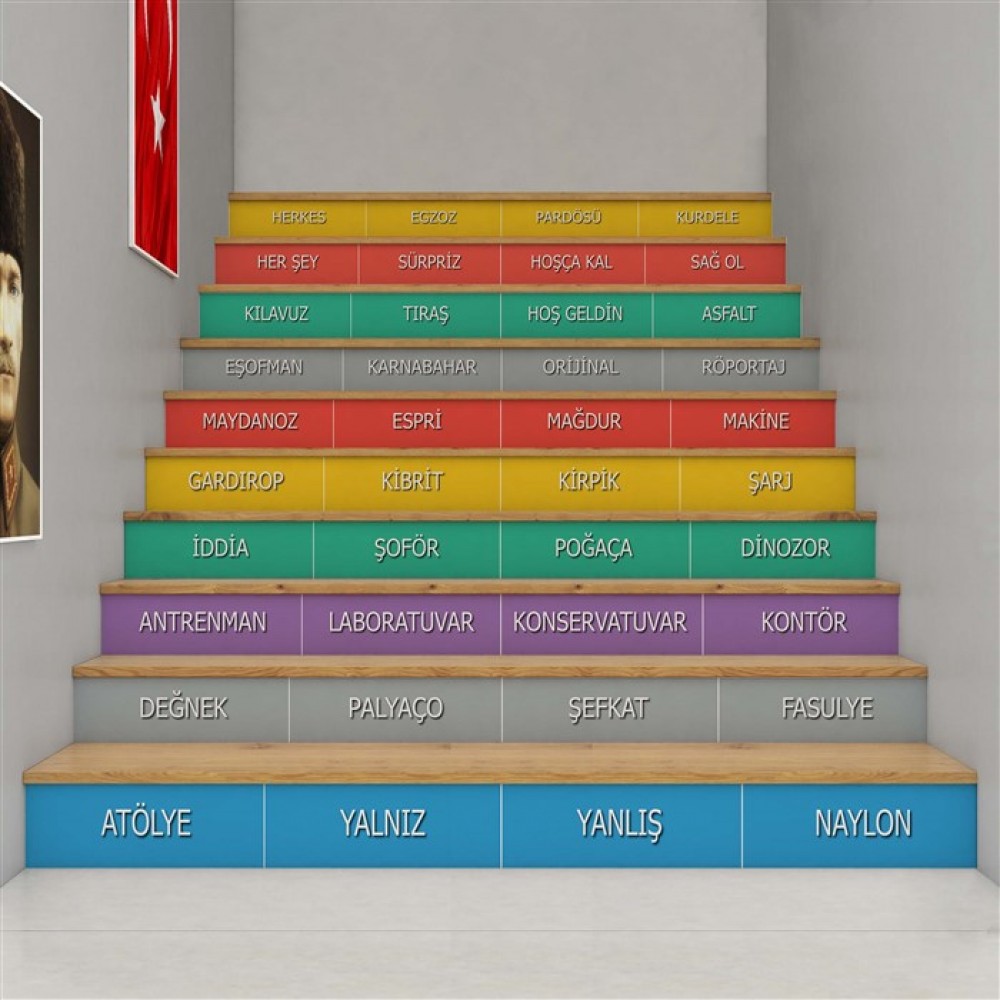 Yazımı Karıştırılan Kelimeler - Merdiven Giydirme - MG200