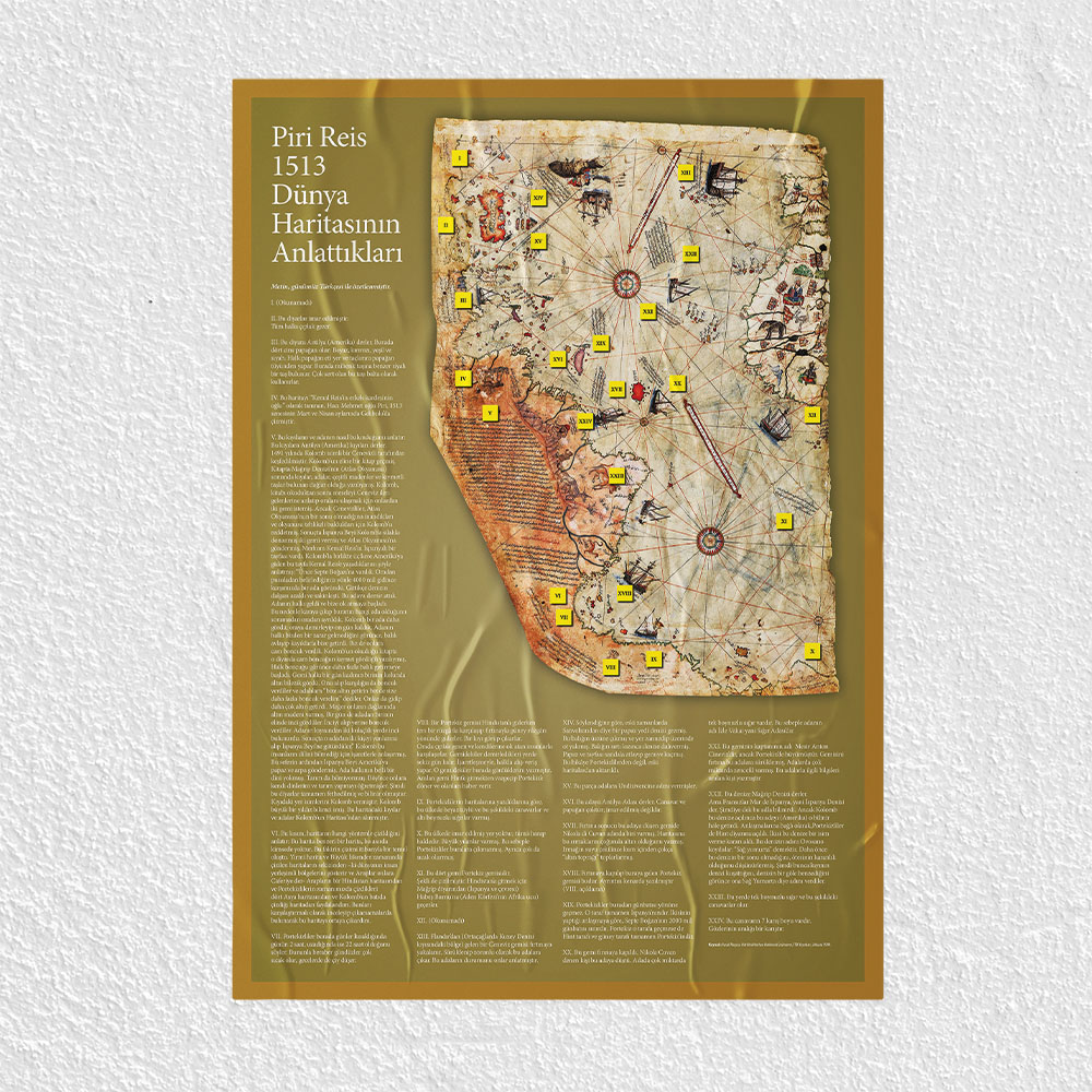 Piri Reis Haritası Posteri - PO144