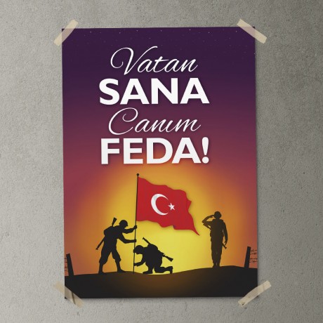 Vatan Sana Canım Feda Posteri - PO215