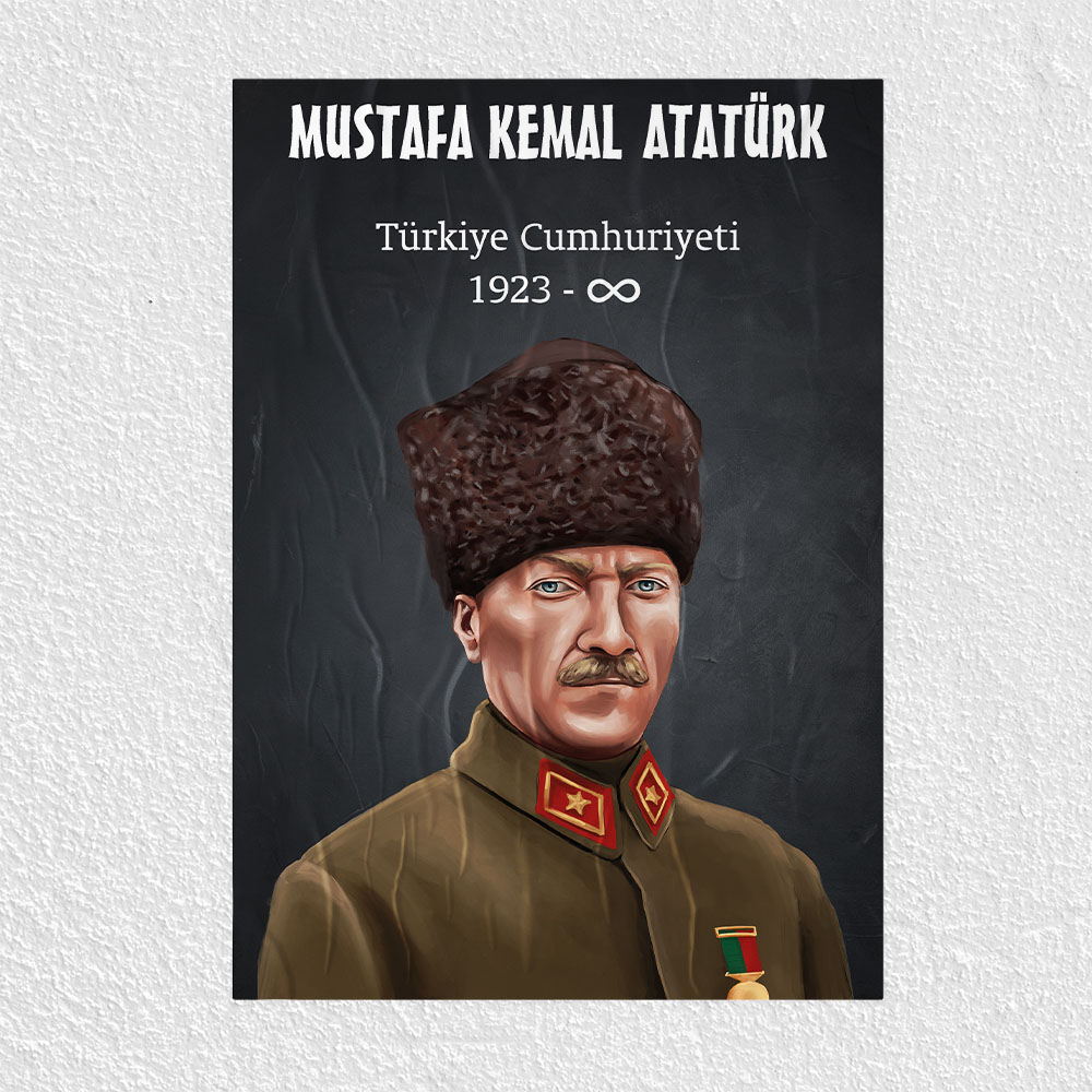 Türkiye Cumhuriyeti - Mustafa Kemal Atatürk Posteri - PO501