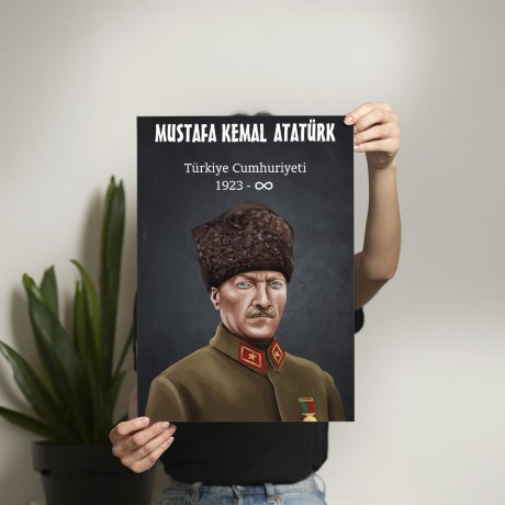 Türkiye Cumhuriyeti - Mustafa Kemal Atatürk Posteri - PO501