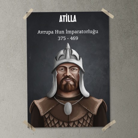 Avrupa Hun İmparatorluğu - Atilla Posteri - PO502