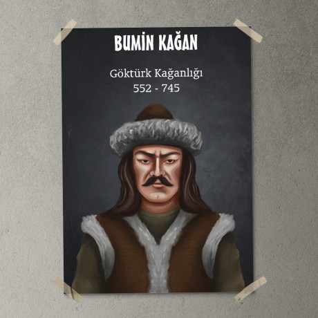 Göktürk Kağanlığı - Bumin Kağan Posteri - PO504