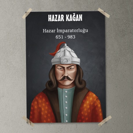 Hazar İmparatorluğu - Hazar Kağan Posteri - PO506