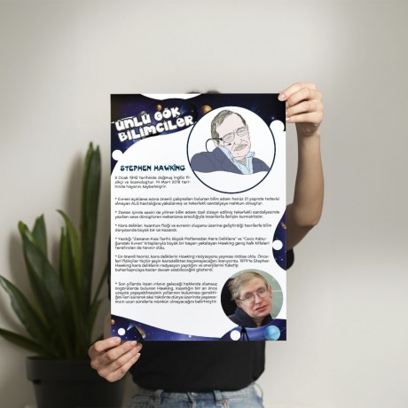 Stephen Hawking Posteri - PO522