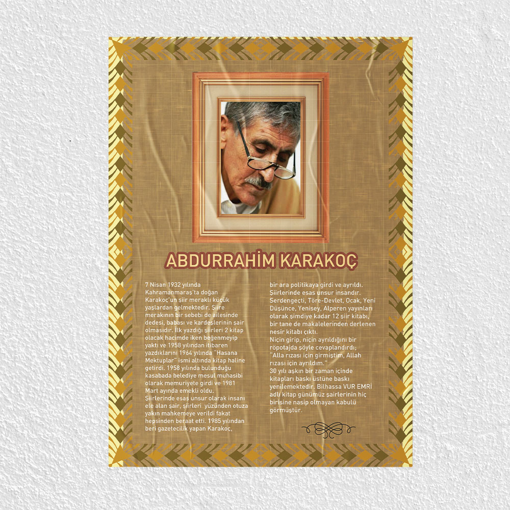 Abdürrahim Karakoç Posteri - PO551