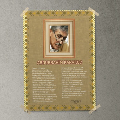 Abdürrahim Karakoç Posteri - PO551