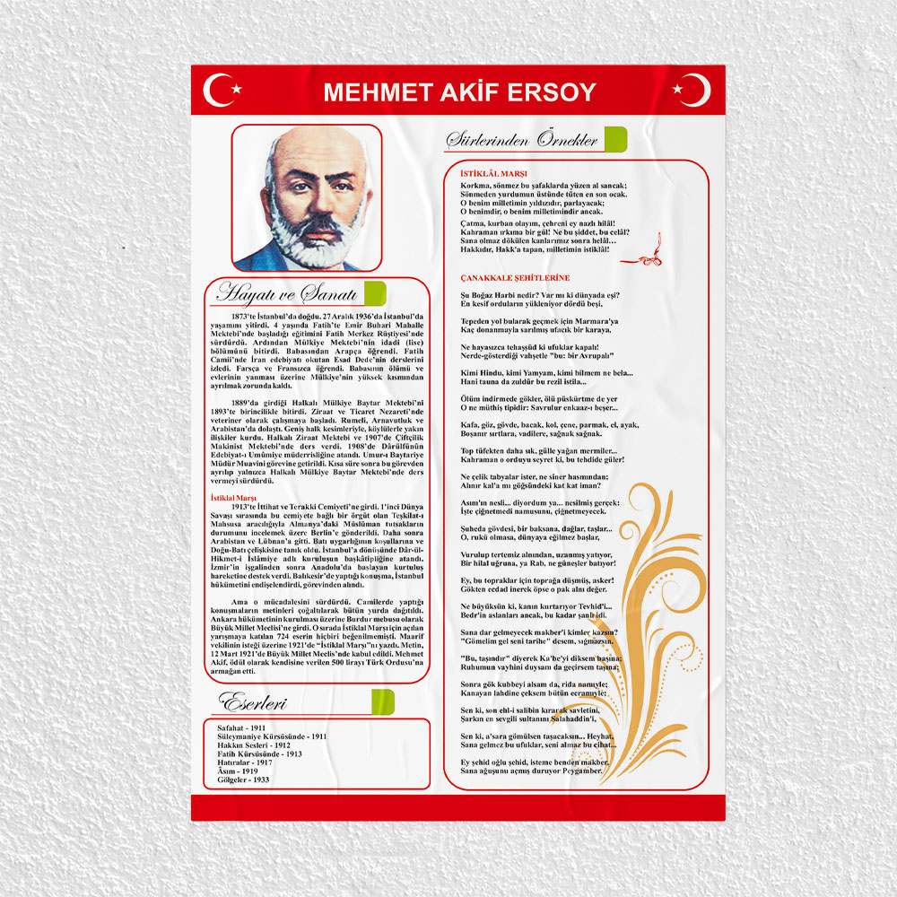 Mehmet Akif Ersoy Posteri - PO556