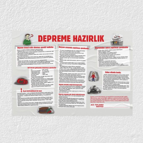 Depreme Hazırlık Posteri - PO569