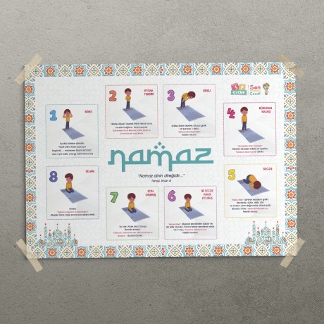 Namaz Nasıl Kılınır Posteri - PO627