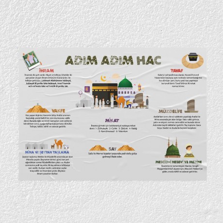 Adım Adım Hac Posteri - PO636