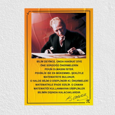 Atatürk ve Matematik Posteri - PO671