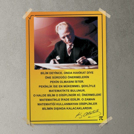 Atatürk ve Matematik Posteri - PO671