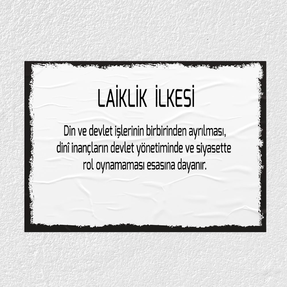 Laiklik İlkesi Posteri - PO694