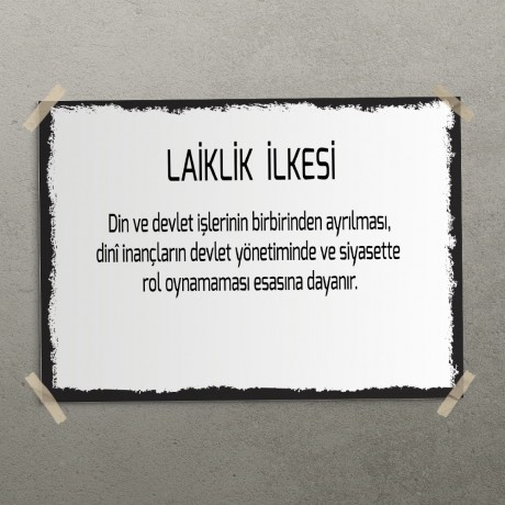 Laiklik İlkesi Posteri - PO694