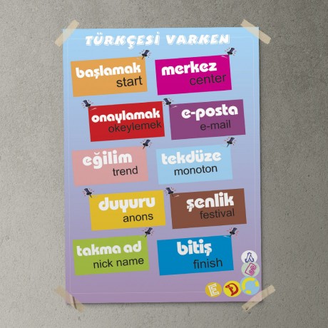 Türkçemizi Doğru Kullanalım Posteri - PO759