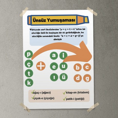 Ünsüz Yumuşaması Posteri - PO764