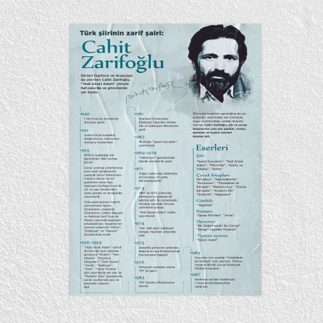 Cahit Zarifoğlu Posteri - PO774