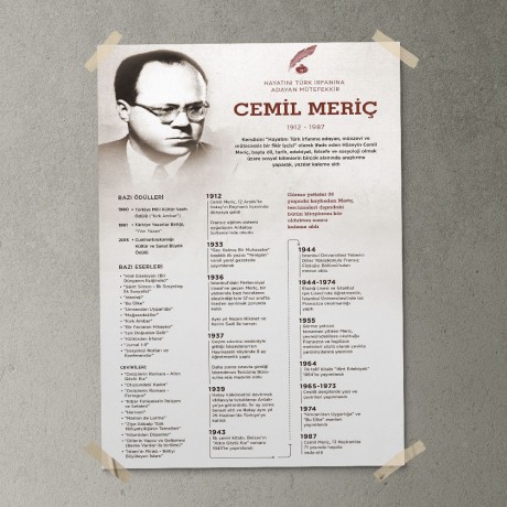 Cemil Meriç Posteri - PO795