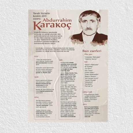 Abdürrahim Karakoç Posteri - PO809