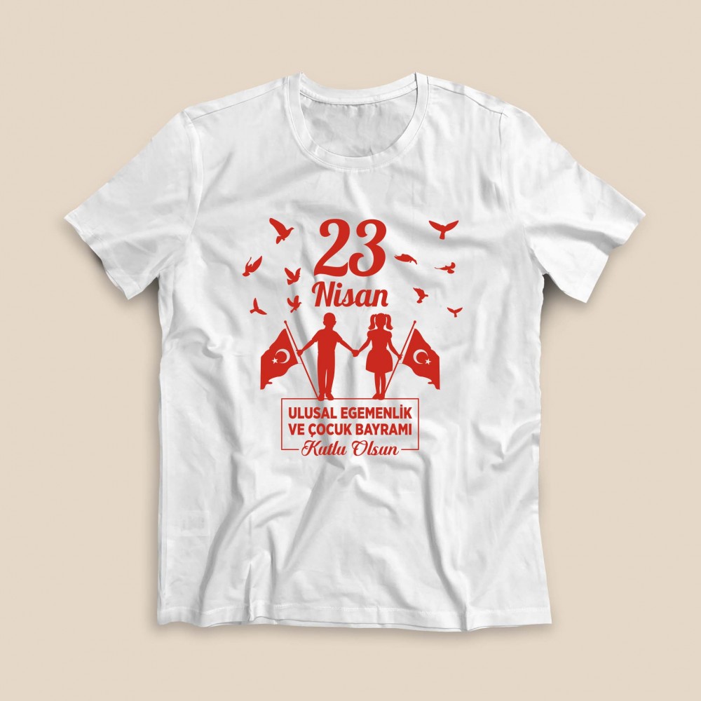 23 Nisan Tişörtü - TS2302 - Beyaz