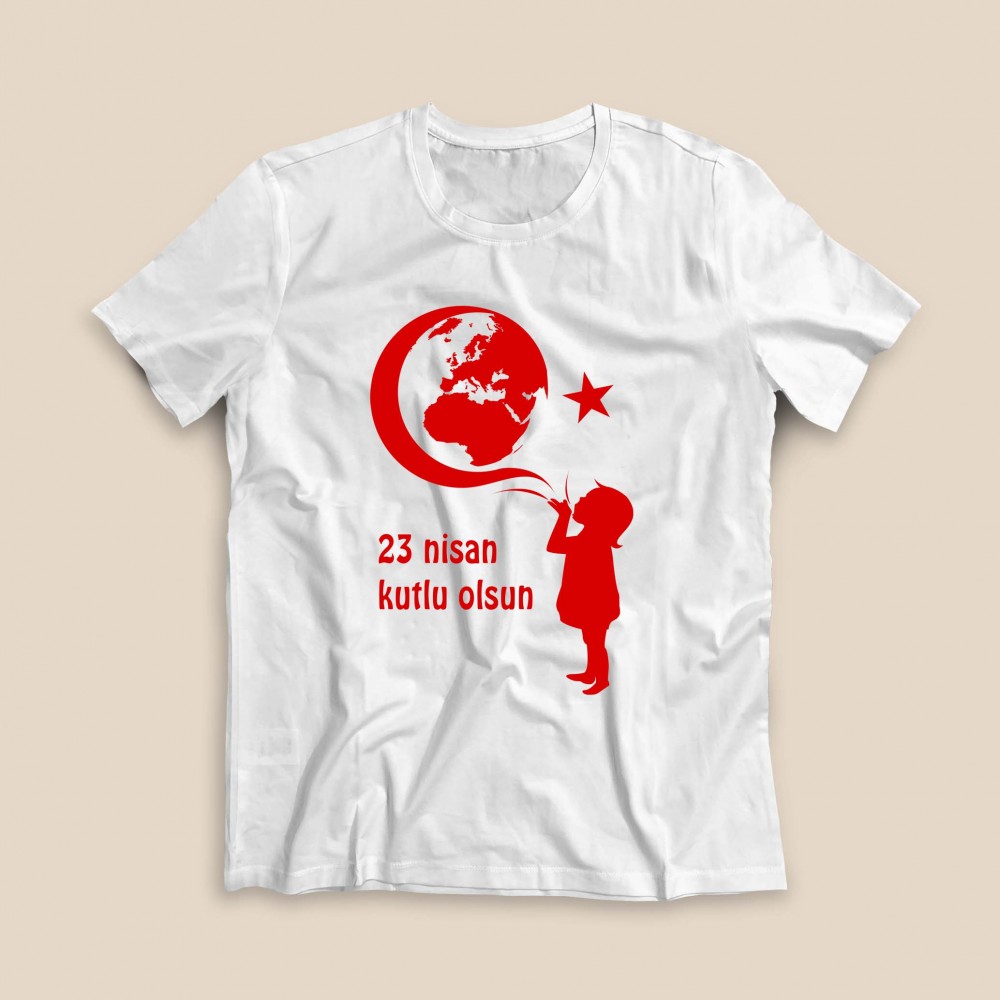 23 Nisan Tişörtü - TS2311 - Beyaz