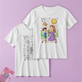 AG-104 - Boyanabilir Anne Tişörtü