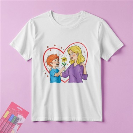 AG-107 - Boyanabilir Anne Tişörtü
