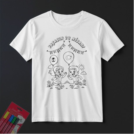 TS23101 - Boyanabilir 23 Nisan Tişörtü