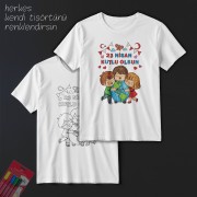 TS23104 - Boyanabilir 23 Nisan Tişörtü
