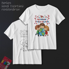 TS23104 - Boyanabilir 23 Nisan Tişörtü