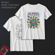 TS23105 - Boyanabilir 23 Nisan Tişörtü