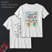 TS23106 - Boyanabilir 23 Nisan Tişörtü