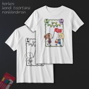 TS23109 - Boyanabilir 23 Nisan Tişörtü