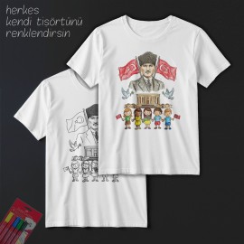 TS23111 - Boyanabilir 23 Nisan Tişörtü