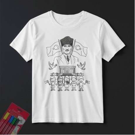 TS23111 - Boyanabilir 23 Nisan Tişörtü
