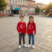 Ay Yıldız Baskılı Bayrak Tişört - Uzun Kollu - TS155