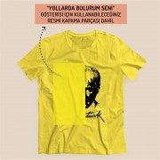 Yollarda Bulurum Seni Tişörtü - Sarı